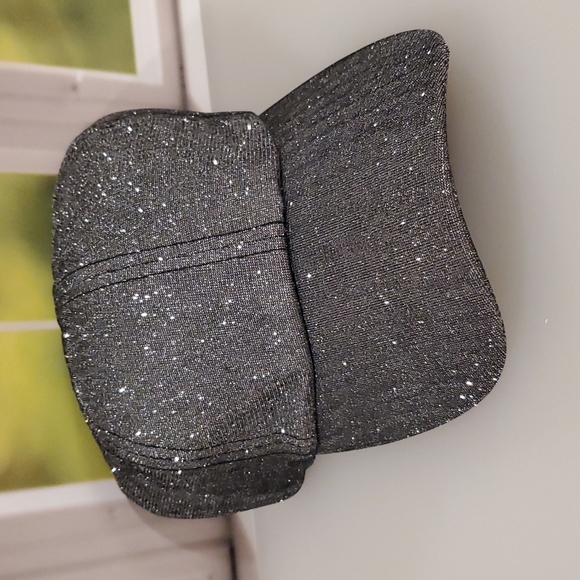 Black silvery metallic pony cap lightweight sporty - Picture 6 of 7